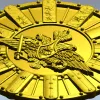 Detailed Double-Headed Eagle Emblem STL Model for CNC Milling