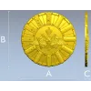 Detailed Double-Headed Eagle Emblem STL Model for CNC Milling