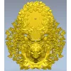 Timber Wolf Clock 3D STL Model for CNC Milling