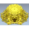 Timber Wolf Clock 3D STL Model for CNC Milling