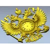 Dual-Headed Eagle Clock Emblem STL 3D Model for CNC Milling