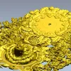Гризли - рельефный настенный циферблат STL