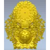 Часы с барельефом медведя - 3D модель STL для ЧПУ