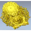 Часы с барельефом медведя - 3D модель STL для ЧПУ