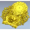 Часы с барельефом медведя - 3D модель STL для ЧПУ