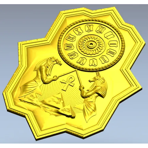 Египетские настенные часы - 3D модель STL для ЧПУ