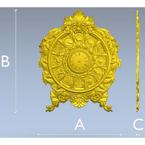 Astrological Timekeeper 3D Model STL for CNC Milling