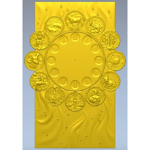 Колесо Зодиака - 3D модель в формате STL для ЧПУ