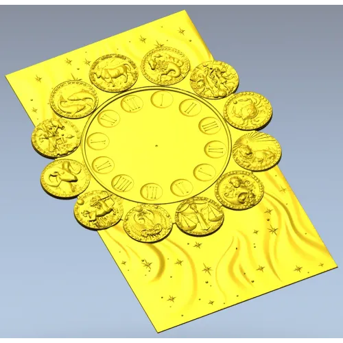 Колесо Зодиака - 3D модель в формате STL для ЧПУ