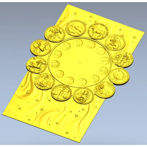 Колесо Зодиака - 3D модель в формате STL для ЧПУ