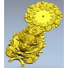 3D модель Часы "Зубр в венке" - STL для ЧПУ