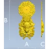 3D модель Часы "Зубр в венке" - STL для ЧПУ