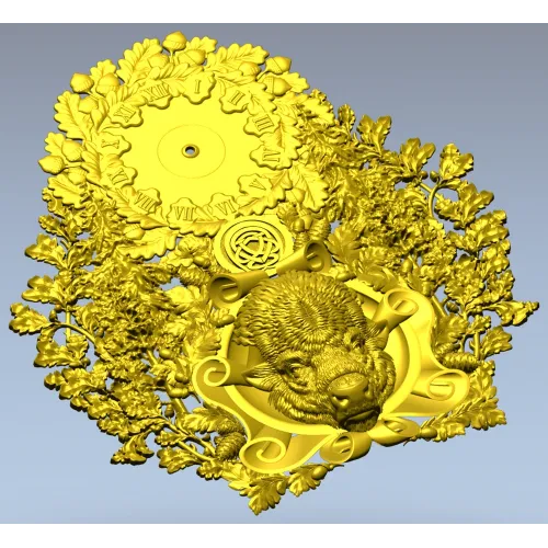 Часы "Зубр" - 3D модель STL для ЧПУ