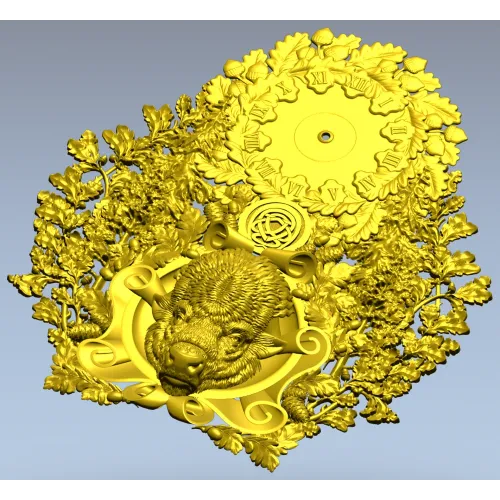 Часы "Зубр" - 3D модель STL для ЧПУ