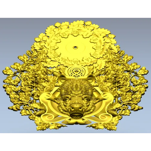 Часы "Зубр" - 3D модель STL для ЧПУ