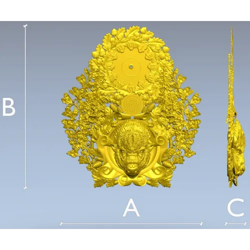 Часы "Зубр" - 3D модель STL для ЧПУ