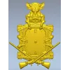 Boar's Vigil Decorative Hunting Clock STL Model for CNC