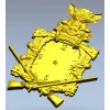 Boar's Vigil Decorative Hunting Clock STL Model for CNC