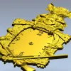 Boar's Vigil Decorative Hunting Clock STL Model for CNC