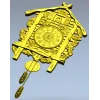 Декоративные настенные часы-кукушка в стиле шале - STL 3D модель для ЧПУ
