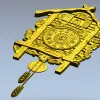 Декоративные настенные часы-кукушка в стиле шале - STL 3D модель для ЧПУ