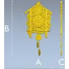 Декоративные настенные часы-кукушка в стиле шале - STL 3D модель для ЧПУ