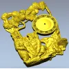 Часы с медвежьей семьёй - 3D модель STL для ЧПУ