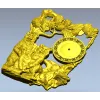 Часы с медвежьей семьёй - 3D модель STL для ЧПУ