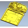 Deer Forest Wall Clock 3D Model for CNC