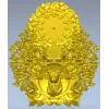 Stag Timekeeper Decorative 3D Model STL for CNC Milling