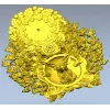 Stag Timekeeper Decorative 3D Model STL for CNC Milling