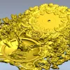 Stag Timekeeper Decorative 3D Model STL for CNC Milling