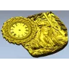 3D модель STL охотничьи часы - рельеф с собакой и ружьём для ЧПУ