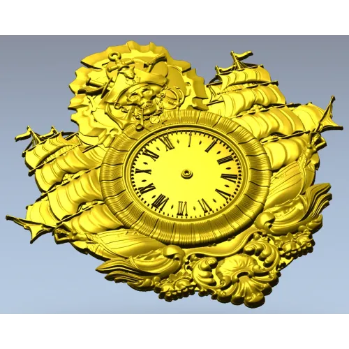 Пиратские настенные часы - 3D модель STL для ЧПУ