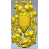 Ornamental Bird and Leaves Clock Frame 3D STL Model for CNC