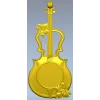 Melodic Elegance - Violin and Drum Inspired CNC 3D Model STL