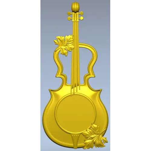 Melodic Elegance - Violin and Drum Inspired CNC 3D Model STL