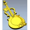 Melodic Elegance - Violin and Drum Inspired CNC 3D Model STL