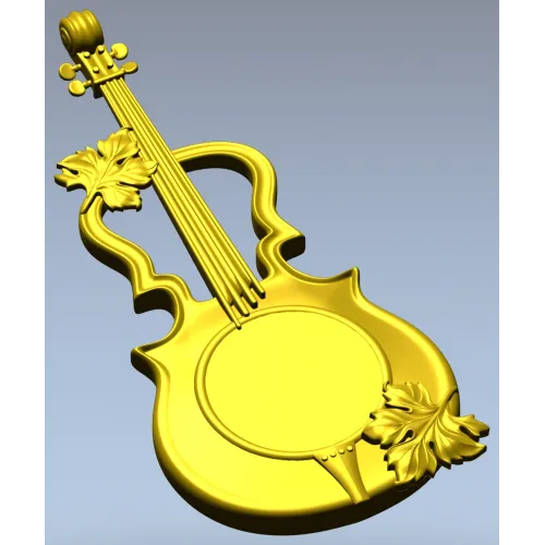 Melodic Elegance - Violin and Drum Inspired CNC 3D Model STL
