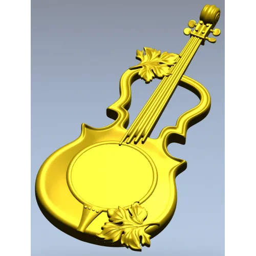 Melodic Elegance - Violin and Drum Inspired CNC 3D Model STL