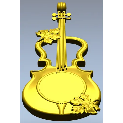 Melodic Elegance - Violin and Drum Inspired CNC 3D Model STL