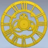 Скелетные часы с шестерёнками - STL модель для ЧПУ