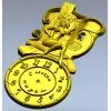 Банные часы в рельефе - 3D модель STL для ЧПУ
