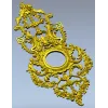 Барочный картуш с посадочным местом под циферблат - stl модель для ЧПУ