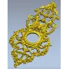 Барочный картуш с посадочным местом под циферблат - stl модель для ЧПУ