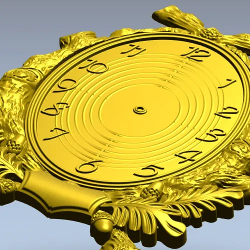 Дубовый циферблат - 3D модель STL для ЧПУ
