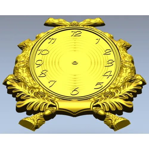 Дубовый циферблат - 3D модель STL для ЧПУ