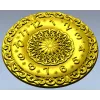Ornate Circular Clock Face STL Model for CNC Milling