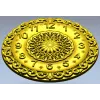 Ornate Circular Clock Face STL Model for CNC Milling