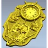 Pirate Nautical Wall Clock 3D Model in STL for CNC